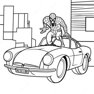 Pagina Para Colorear De Coche De Spiderman 129479-62650