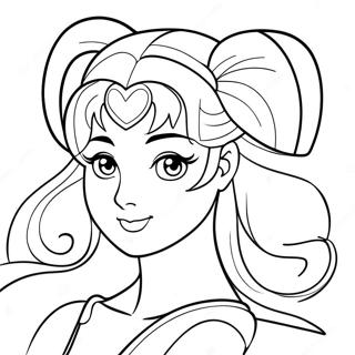 Princesa Serenity Sailor Moon Páginas Para Colorear