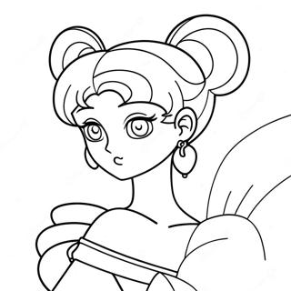 Pagina Para Colorear De La Princesa Serenity De Sailor Moon 129556-62711