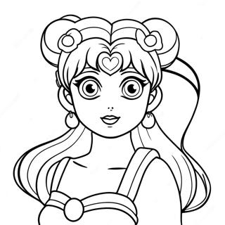 Pagina Para Colorear De La Princesa Serenity De Sailor Moon 129556-62712