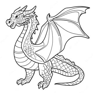 Pagina Para Colorear Del Dragon Epico Del Cuarto Ala 129608-62753