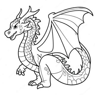 Pagina Para Colorear Del Dragon Epico Del Cuarto Ala 129608-62754