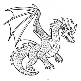 Pagina Para Colorear Del Dragon Epico Del Cuarto Ala 129608-62755