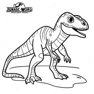 Pagina Para Colorear Del Indoraptor De Jurassic World Reino Caido 129633-62770