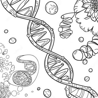 Pagina Para Colorear De La Estructura Del Adn 129942-63009