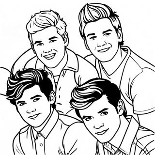 One Direction Páginas Para Colorear