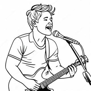 Pagina Para Colorear De Niall Horan Tocando En La Banda 130149-63181