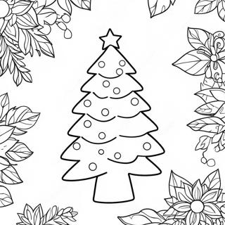 Pagina Para Colorear De Un Arbol De Navidad Brillante 13039-2846