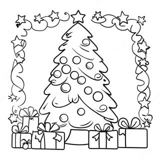 Pagina Para Colorear De Un Arbol De Navidad Decorado 13040-2849