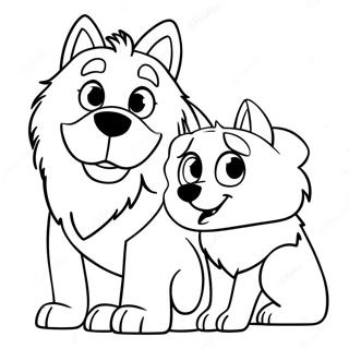 Pagina Para Colorear De La Amistad Entre Balto Y Jenna 130558-63495