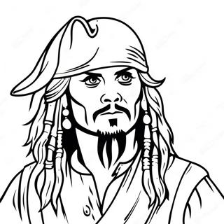 Pagina Para Colorear De Jack Sparrow En Accion 130920-63773