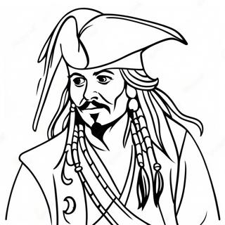 Pagina Para Colorear De Jack Sparrow En Accion 130920-63774