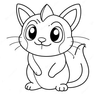 Pokemon Meowth Páginas Para Colorear