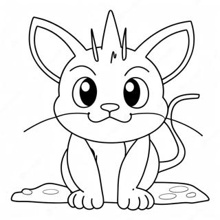 Pagina Para Colorear De Meowth Pokemon 131203-63988