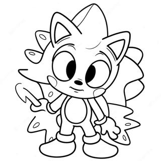 Crema Sonic Páginas Para Colorear