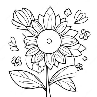 Pagina Para Colorear De Hermosa Flor Silvestre 131412 64161