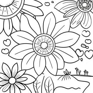 Pagina Para Colorear De Hermosa Flor Silvestre 131412 64163