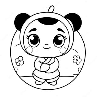 Pucca Páginas Para Colorear