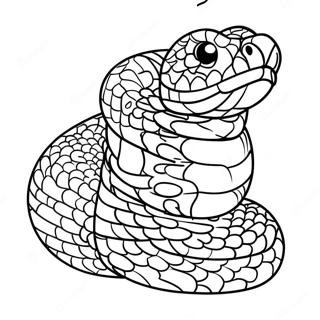 Serpiente De Cascabel Páginas Para Colorear