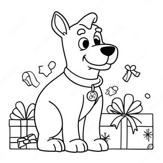 Scooby Doo Navidad Páginas Para Colorear