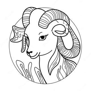 Pagina Para Colorear Del Signo Zodiacal Aries 131847-64487