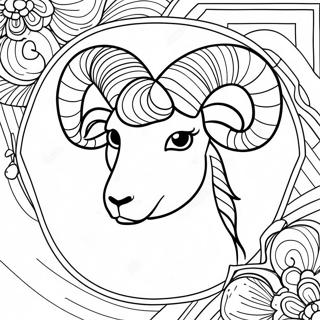 Pagina Para Colorear Del Signo Zodiacal Aries 131847-64488