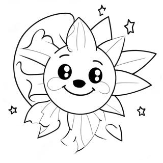 Sol Y Luna Fnaf Páginas Para Colorear