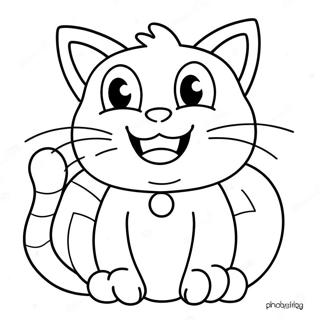 Pagina Para Colorear Del Gato Monstruo Jugueton 132005-64617