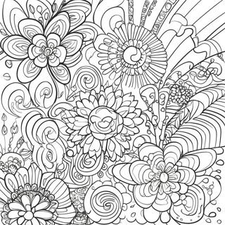Pagina Para Colorear De Patrones Psicodelicos De Los 60 132232 64799