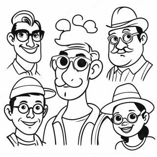 Pagina Para Colorear De Personajes De Disney Hipster 132281-64826