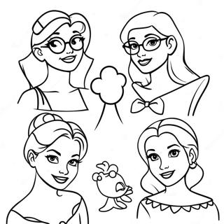 Pagina Para Colorear De Princesas De Disney Hipster Vintage 132282-64829