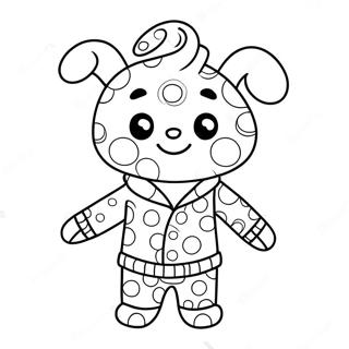 Pagina Para Colorear De Personaje De Pijama Divertido 132337-64882