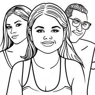 Pagina Para Colorear De Selena Gomez Con Amigos 132437-64955