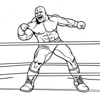 Pagina Para Colorear De Escena Emocionante De Wwe 132489 64995