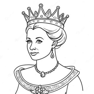 Pagina Para Colorear De Reina Elegante 132668-65135