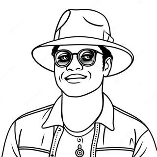 Bruno Mars Páginas Para Colorear