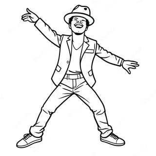 Pagina Para Colorear De Bruno Mars Bailando 132695 65158