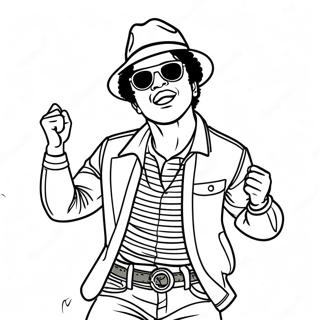 Pagina Para Colorear De Bruno Mars Bailando 132695 65159