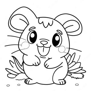 Hamtaro Páginas Para Colorear