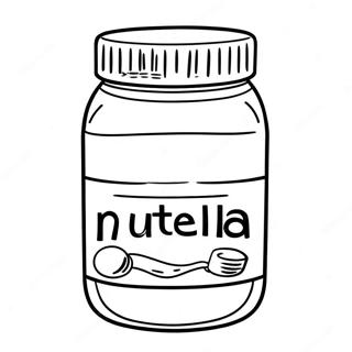 Nutella Páginas Para Colorear