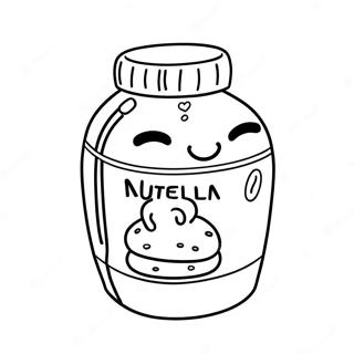 Pagina Para Colorear De Un Lindo Tarro De Nutella 133080-65449