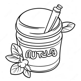 Pagina Para Colorear De Un Lindo Tarro De Nutella 133080-65451