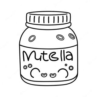 Pagina Para Colorear De Un Lindo Tarro De Nutella 133080-65452