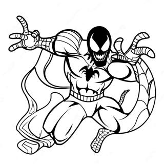 Venom Con Spider Man Pagina Para Colorear 13321-2907