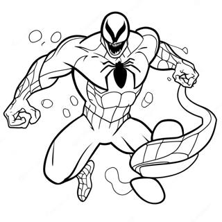 Venom Con Spider Man Pagina Para Colorear 13321-2908