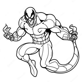 Venom En Pose De Accion Pagina Para Colorear 13322 2911