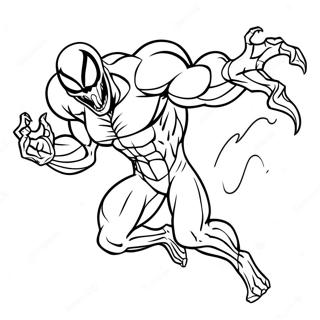 Venom En Pose De Accion Pagina Para Colorear 13322 2912