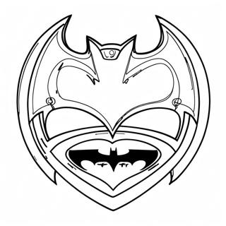 Logo De Batman Páginas Para Colorear