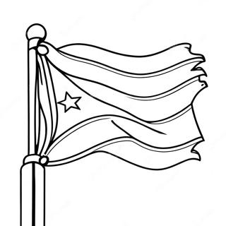 Bandera De Cuba Páginas Para Colorear