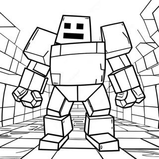 Golem De Hierro Minecraft Páginas Para Colorear